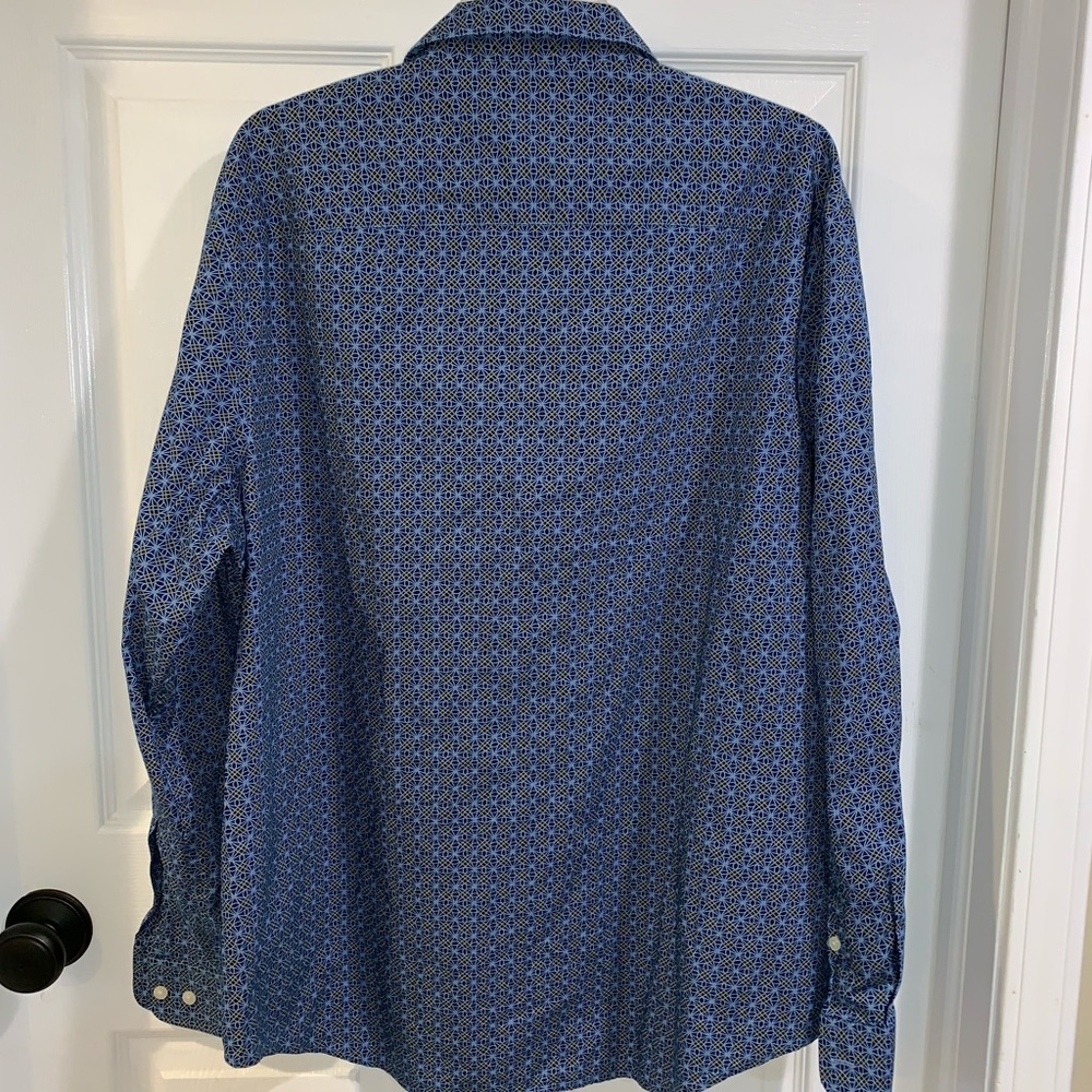 Perry Ellis blue button down - Picture 2 of 5